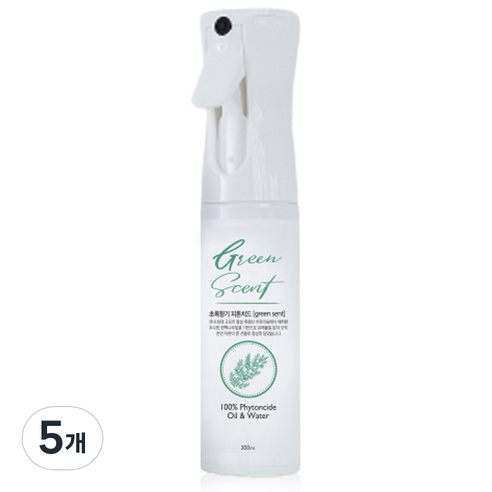 초록향기 피톤치드 스프레이, 300ml, 5개