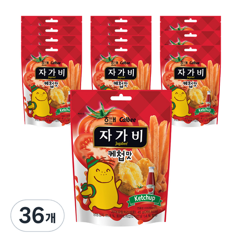 해태제과 자가비 케첩맛, 45g, 36개