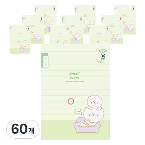 펜피아 1 000 초등 글짓기장 제본노트, A 그린, 60개