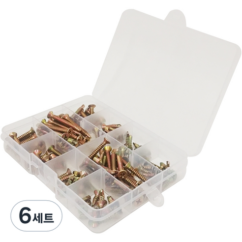 이노툴 접시머리 직결나사 6종 세트, 6세트