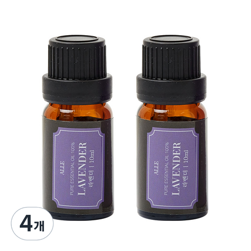 알레 비건 아로마 에센셜 오일 라벤더, 10ml, 4개