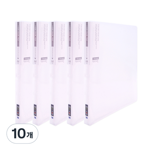 아이콘 컬렉션 클리어 파일 40p, 백색, 10개