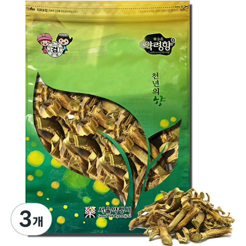천지가약초 볶은 작두콩차, 500g, 3개