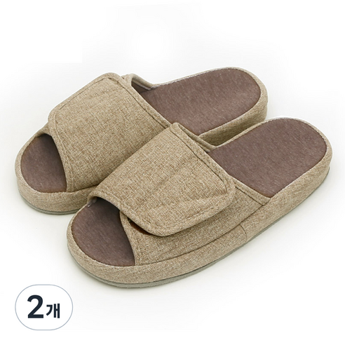 아날도바시니 발등 조절이 쉬운 거실화, BEIGE, 2개