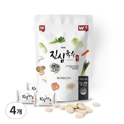 외갓집 진심육수 한알 30p, 90g, 4개