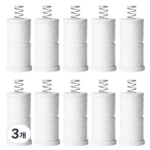 대림바스 세면대 회전형 필터탭 전용 리필 10p, 3개