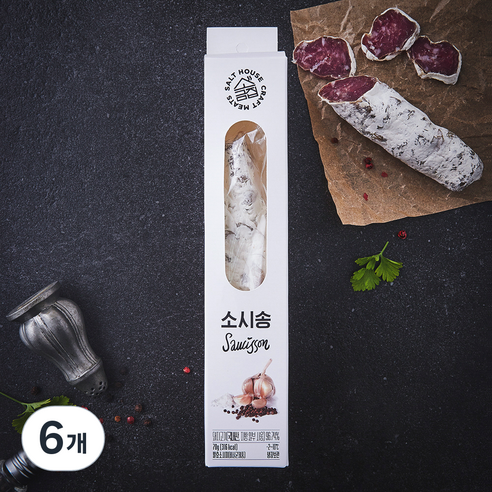 소금집 소시송, 70g, 6개
