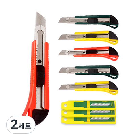 다다 대형 커터칼 6개 + 칼날 30개, 랜덤발송, 2세트