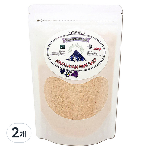 푸리오 히말라야 크리스탈 핑크소금 고운입자 리필용, 300g, 2개