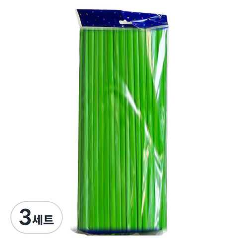 마다꾸미 요술 매직 파티 벌룬 막대풍선 100p 세트, 매트라이트그린, 3세트