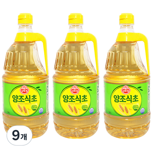 오뚜기 양조식초, 1.8L, 9개