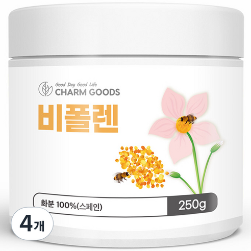 참굿즈 비폴렌 벌화분, 250g, 4개