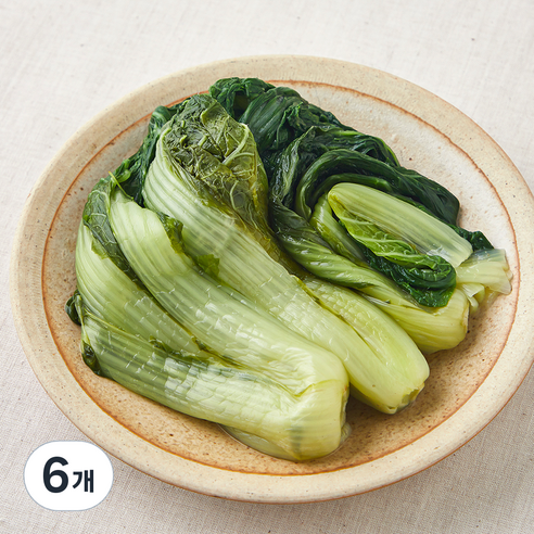 국내산 몸에 나물 데친 얼갈이, 300g, 6개
