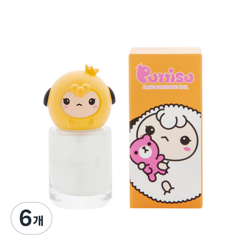 뿌띠슈 블링팡팡 네일 B05 트윙클화이트, 8ml, 6개