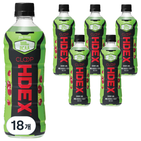 클룹 HDEX 퍼포먼스 드링크 BCAA, 500ml, 18개