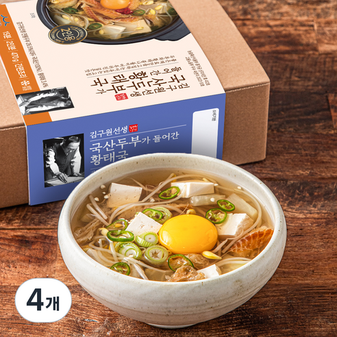 김구원선생 두부 황태국 밀키트, 470g, 4개