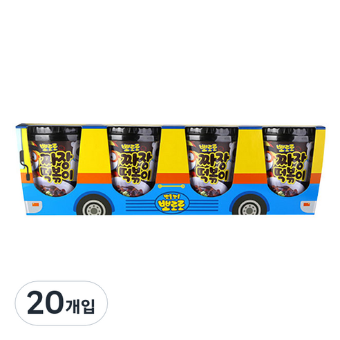 뽀로로 떡볶이 버스팩 짜장맛, 110g, 20개