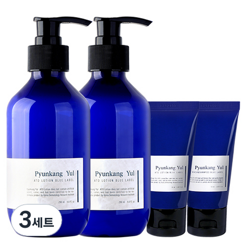 편강율 아토 로션 290ml x 2p + 여행용 로션 50ml + 워시 앤 샴푸 50ml 세트, 3세트