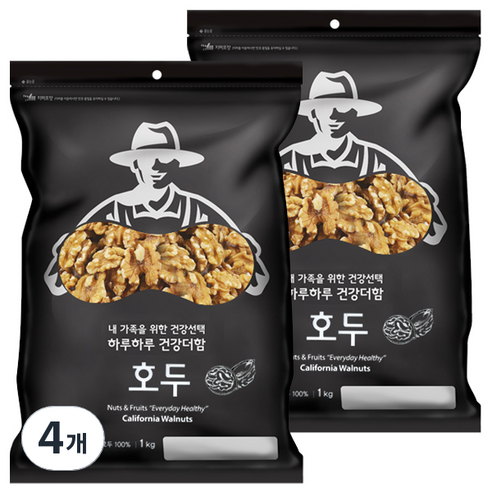 넛츠팜 호두, 1kg, 4개