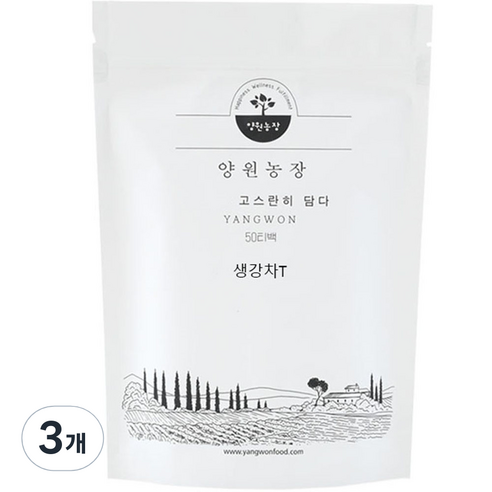 생강차T, 1.2g, 50개입, 3개