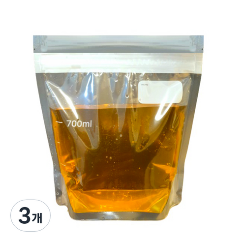 생활을그리다 스탠드 투명 육수 저장팩 700ml, 중(M), 60개입, 3개