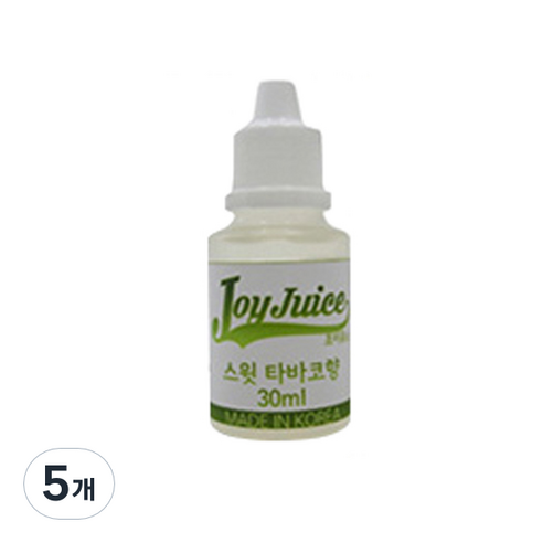 아로마조이 조이쥬스 슬라임 향료 30ml, 5개, 스윗타바코