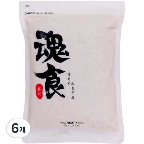 혼식 국산 늘보리쌀, 3kg, 6개