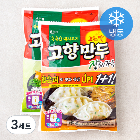 고향만두 300g + 잡채가득 300g 세트 (냉동), 600g, 3세트