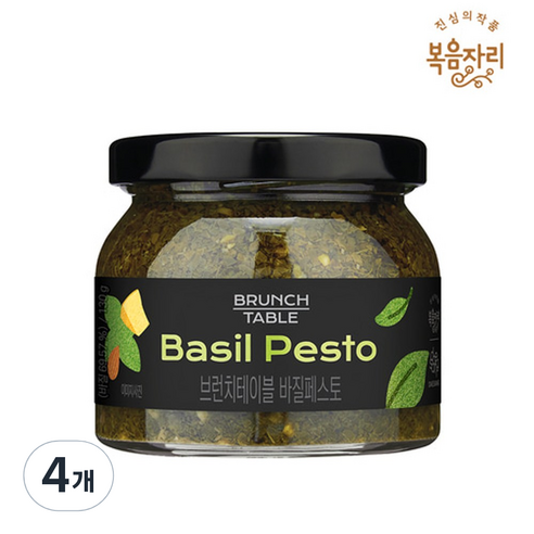 복음자리 브런치 테이블 바질 페스토, 130g, 4개