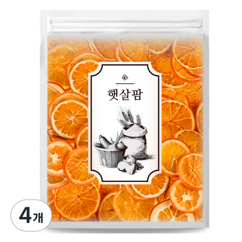 햇살팜 건조 오렌지 슬라이스, 4개, 50g