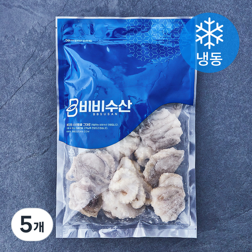 비비수산 살아있을때 얼린 주꾸미 (냉동), 5개, 500g(15~20마리)