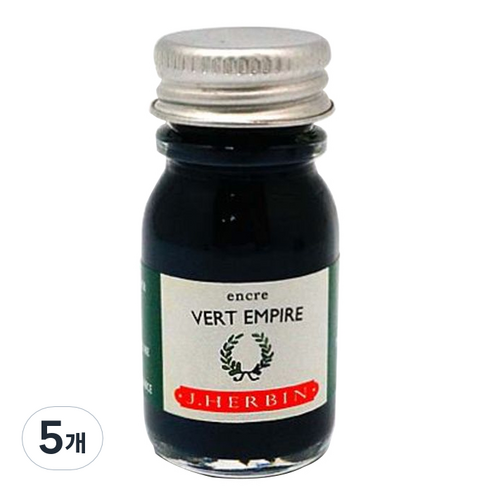 제이허빈 미니잉크10ml, 39 베르엠파이어 엠파이어그린, 5개