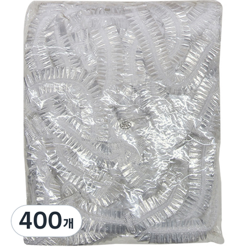비비르뷰티 비닐 헤어캡, 400개, 투명