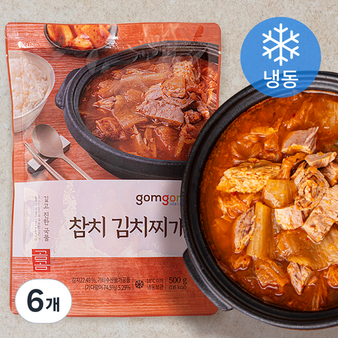 곰곰 참치김치찌개 (냉동), 500g, 6개