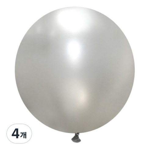 제이벌룬 셈퍼텍스 90cm 대형풍선, 481 펄 실버, 4개