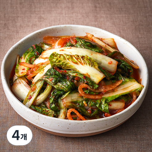 금자네 시원한 보리 얼갈이 김치, 1kg, 4개