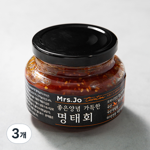 미세스조큐레이션 좋은양념 가득한 명태회 무침, 250g, 3개