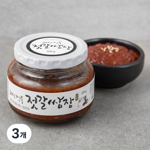 광천 젓갈쌈장, 220g, 3개