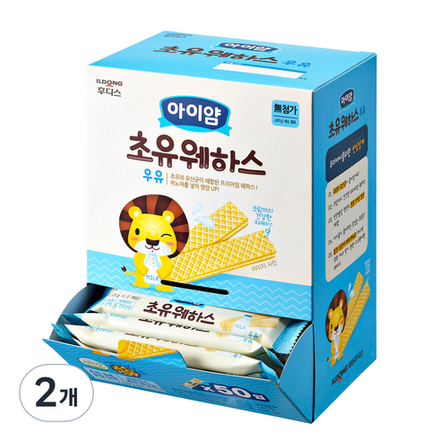 아기웨하스 일동후디스 아동용 아이얌 초유웨하스 6g x 50p, 우유, 300g, 2개 Best Top5