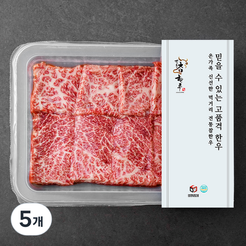 전통참한우 살치살 1등급 구이용 (냉장), 200g, 5개