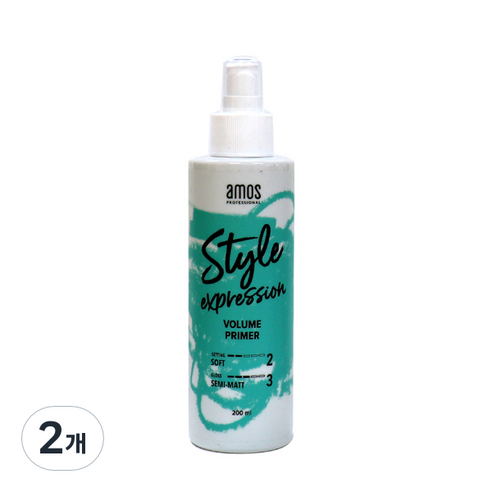 아모스프로페셔널 스타일 익스프레션 볼륨 프라이머 헤어스프레이, 200ml, 2개