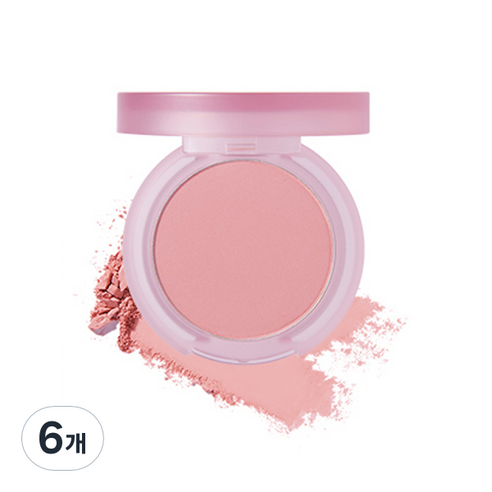 바닐라코 프라이밍 베일 치크 팩트 블러셔 6g, PK01 글리머, 6개