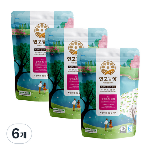 연고농장 핑거루트 티백 25p, 25g, 6개