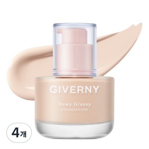 지베르니 듀이 글래시 파운데이션 30ml, 01NW 아이시, 4개