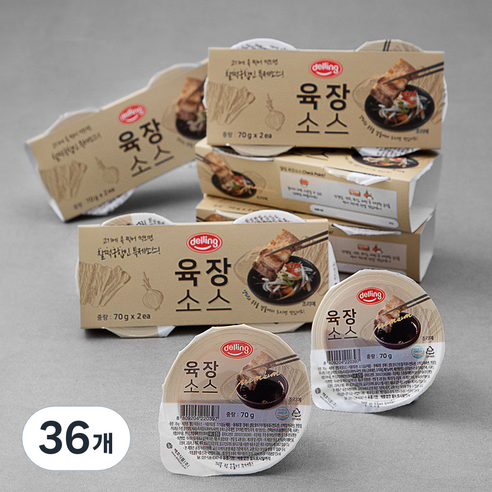 델링 육장소스, 140g, 36개