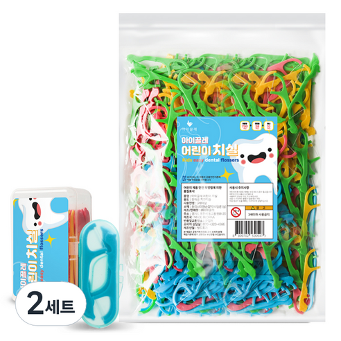 아이끌레 아동용 치실 768p, 랜덤발송, 2세트