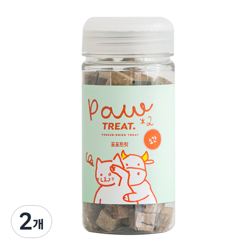 바잇미 포포트릿 반려동물 동결건조 간식 소간 75g, 2개