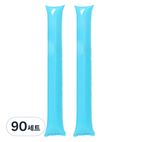 리빙다 막대응원풍선 세트, 라이트블루, 90세트