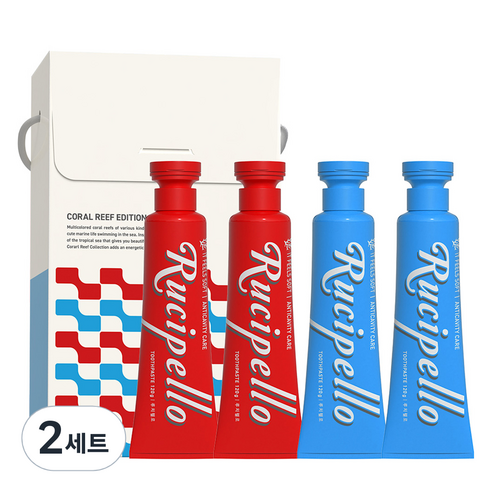 루치펠로 1450 코랄리프 치약 2종 x 2p 세트, 2세트