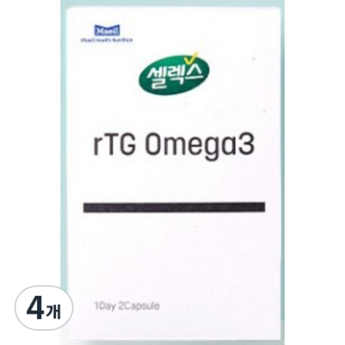 셀렉스 알티지 오메가3 31.2g, 60정, 4개, 60정